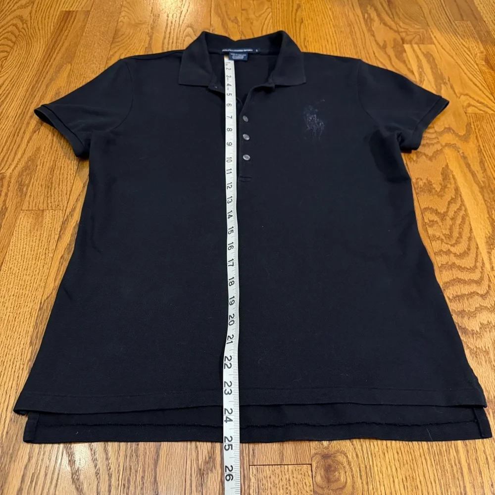 RL Big Pony Black Short Sleeve Top - Picture 10 of 11